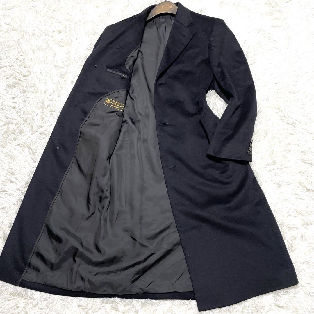 loro piana チェスターコート 黒 カシミヤ100% 古着 マキシコート