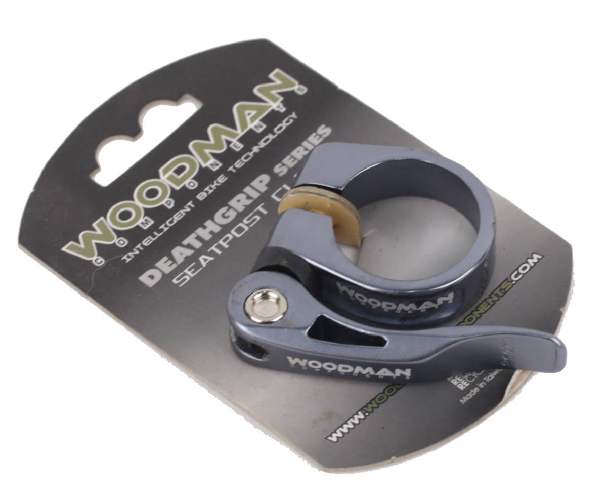 新品◆Woodman DeathGrip 31.8mm クイックシートクランプ◆グレー_1