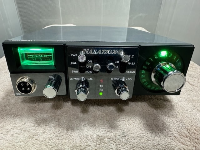 超美品/CB無線/斜め文字/NASA72GX-Ⅱ/シャーシも上下カバーフルメッキ