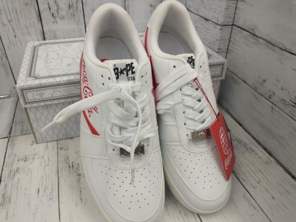 A BATHING APE Coca Cola BAPE STA LOW コラボ スニーカー 27.5cm ホワイト ベイシングエイプ