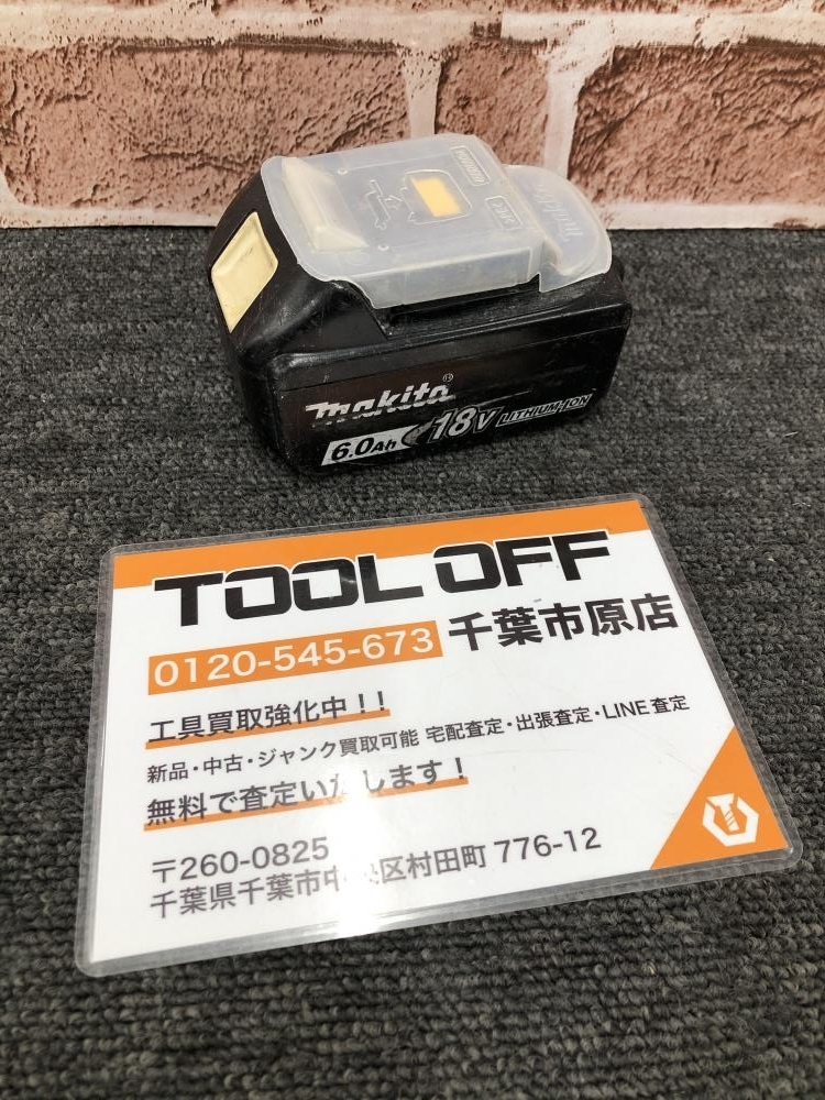 017◇おすすめ商品◇マキタ makita 18V6.0Ah純正バッテリ BL1860B 充電回数180回　寿命3/4