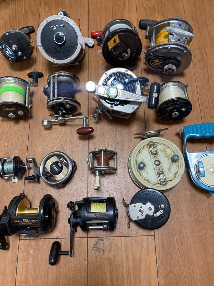 リール OLYMPIC RYOBI DAIWA シマノ 16個大量に販売される