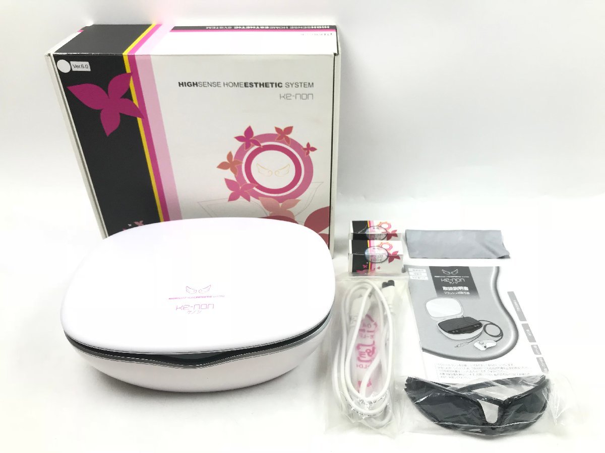 美品 Mteck エムテック Ke-non ケノン フラッシュ式脱毛器 NIPL-2080 Ver6.0 VIO対応 未使用カートリッジ 元箱付き Y11017su