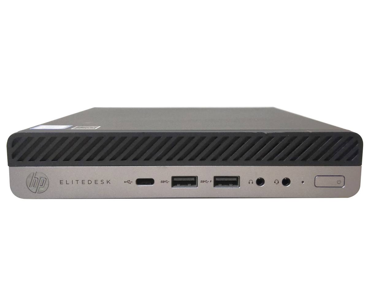 超省スペースタイプ■驚速SSD HP ProDesk 400 G4 DM i3-8100T 3.10GHz x4/8GB■SSD:128GB+HDD500GB Win11/Office2021/USB3.0/無線■I110408