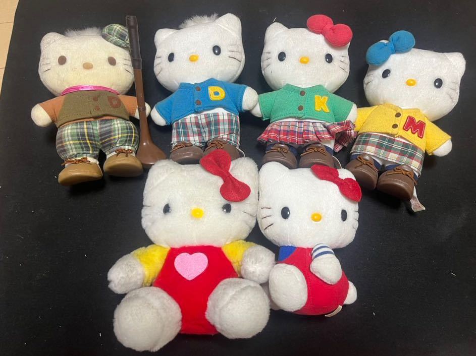 1976年代～ハローキティ ぬいぐるみ6体レア多数 日本限定キティちゃん