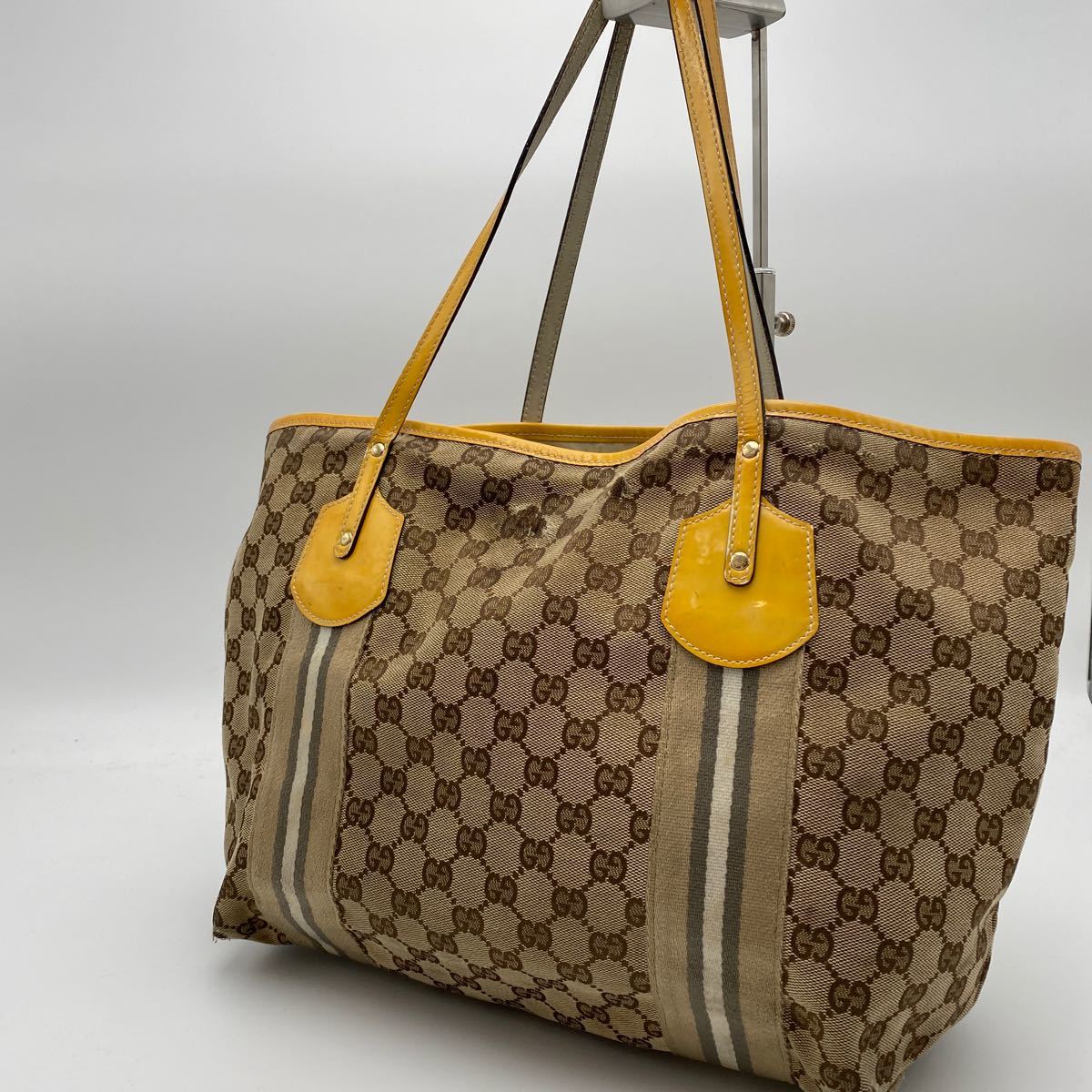 GUCCI グッチ ハンドバッグ GGキャンバス ブラウン系 ハンドバッグ