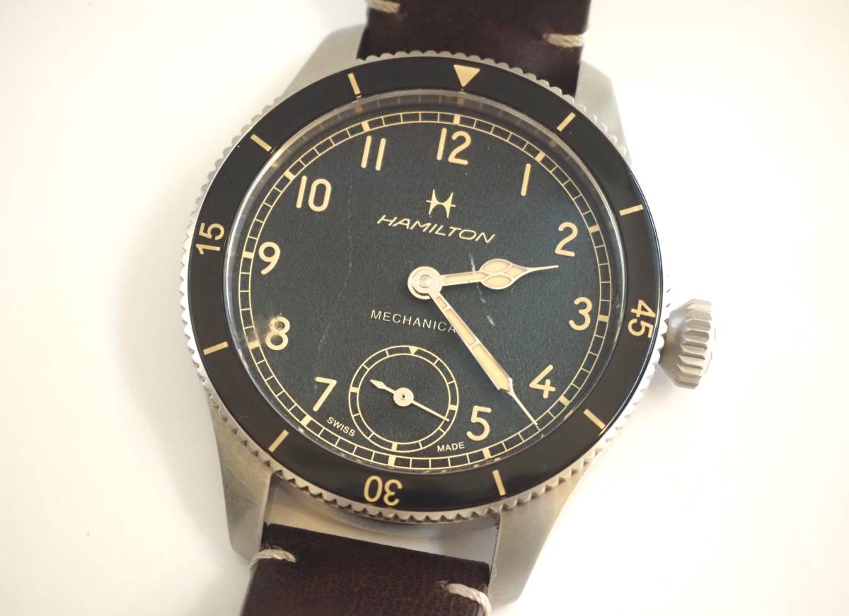 本体きれいハミルトン せまかっ カーキパイロットパイオニア 売買され  