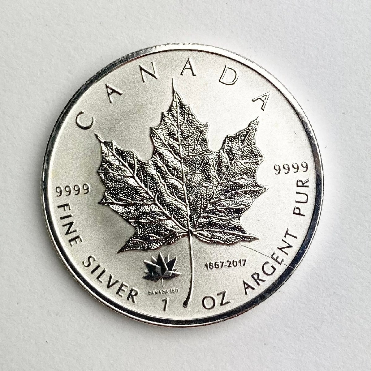 rm) メイプルリーフ銀貨 カナダ 150周年記念 2017年 1オンス 1oz 31.1g rm) メイプルリーフ銀貨 カナダ 150周年記念 2017年 1オンス 1oz 31.1g