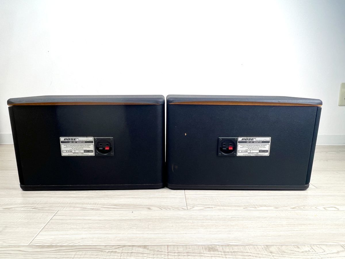 BOSE 301 MONITOR ホワイト ペア 音出し確認 BOSE 301 MONITOR ホワイト ペア 音出し確認