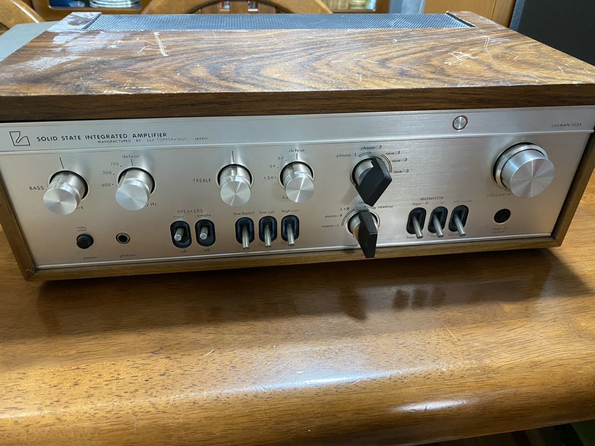 SQ505X LUXMAN プリメインアンプ 整備済み動作品 LUXMAN ラックスマン SQ505X プリメインアンプ 通電、音出し確認済み