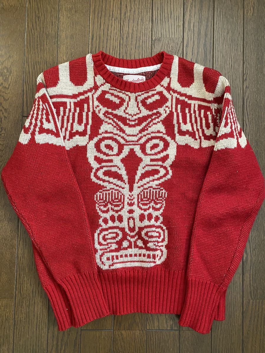 【TENDERLOIN】ジャガード セーター トーテムポール14AW◆検 テンダーロイン アットラスト atlast&co ヴィンテージ ニット