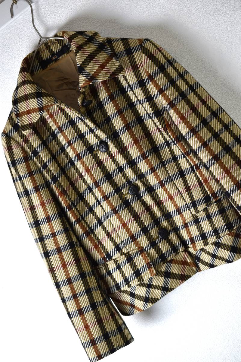 DAKS ダックス チェック柄ウールジャケット サイズ40 DAKS ダックス 