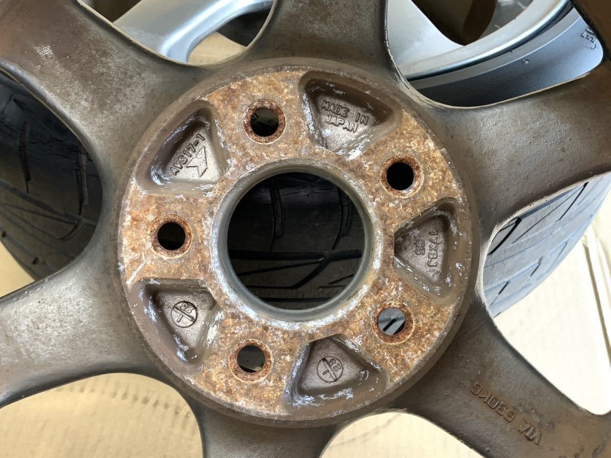 AVS 17インチホイール 8j オフセット35 5穴 114.3 215/45R17 235/45R17