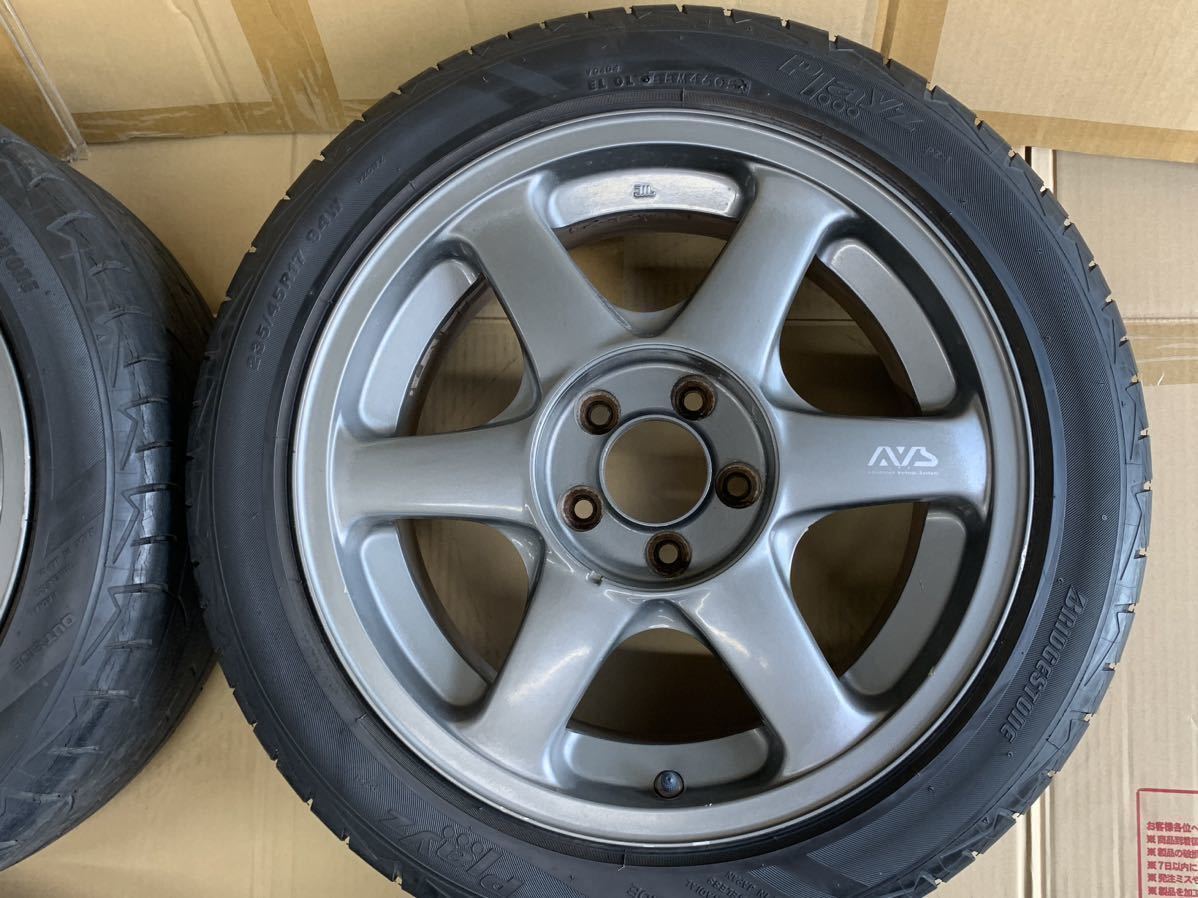 AVS 17インチホイール 8j オフセット35 5穴 114.3 215/45R17 235/45R17