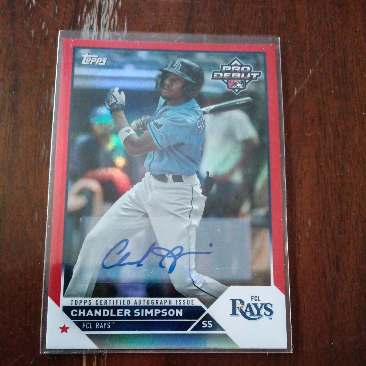 Chandler.ｓimpson.04/10.サイン:2023.PRO.DEBUT.Topps
