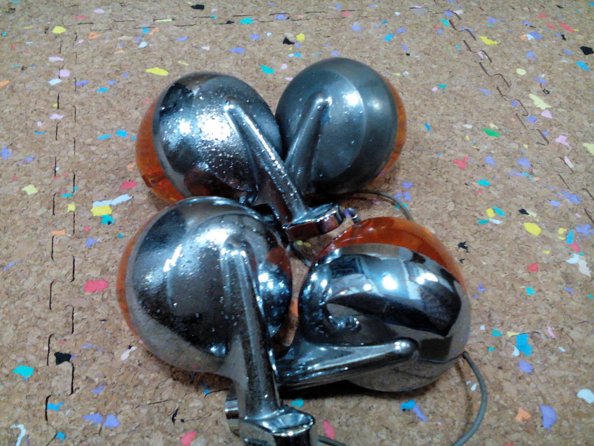 ホンダ純正　当時物 　シャリー/ダックス　リアーウインカー　4個セット　出目金ウインカー（検モンキー/ゴリラ/ダックス/シャリー）