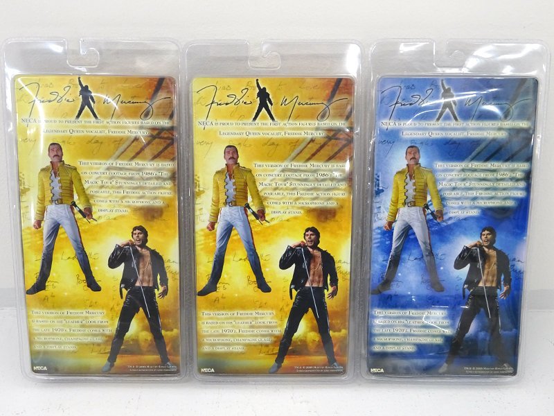 ★未開封★NECA FREDDIE MERCURY フィギュア まとめ売り 計3点 (フレディ・マーキュリー)★【TY725】