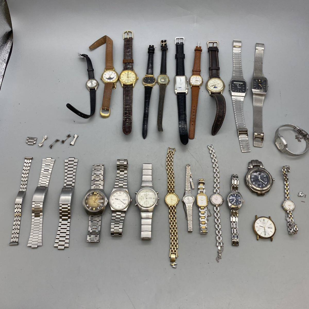 【K-33】　SEIKO　等 22点セット　セイコー　ベルト　動作未確認　時計　ブランド