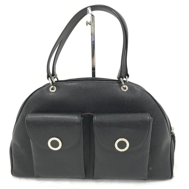 BVLGARI　ブルガリ　レザー　ハンドバッグ【BKAH2020】