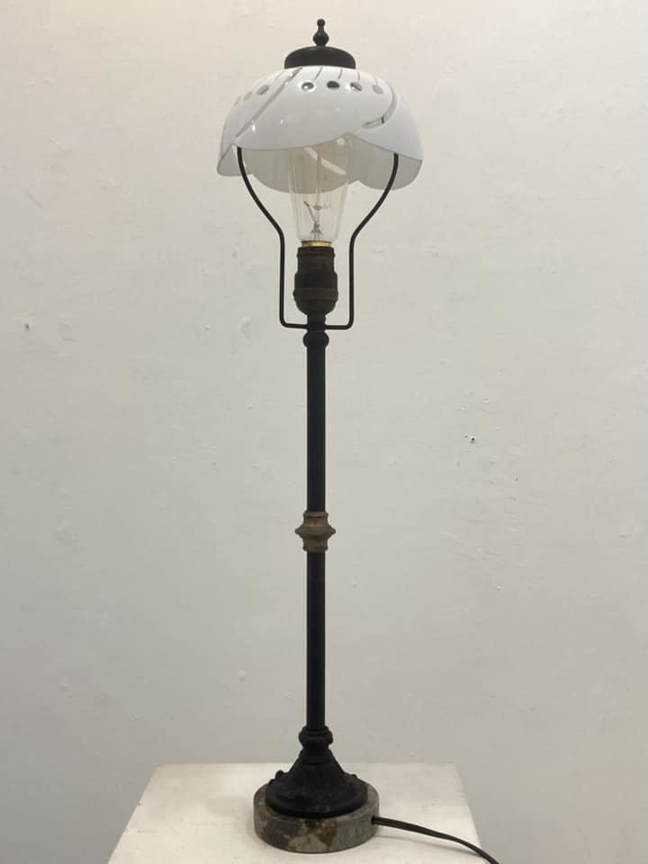 ☆古い電気スタンド！！☆ 電気スタンド 昭和レトロ 漆器風 公式通販