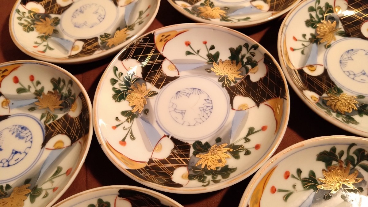 古伊万里 大聖寺伊万里 大皿 花の図 蔵出し 2客 公式オンラインショップ
