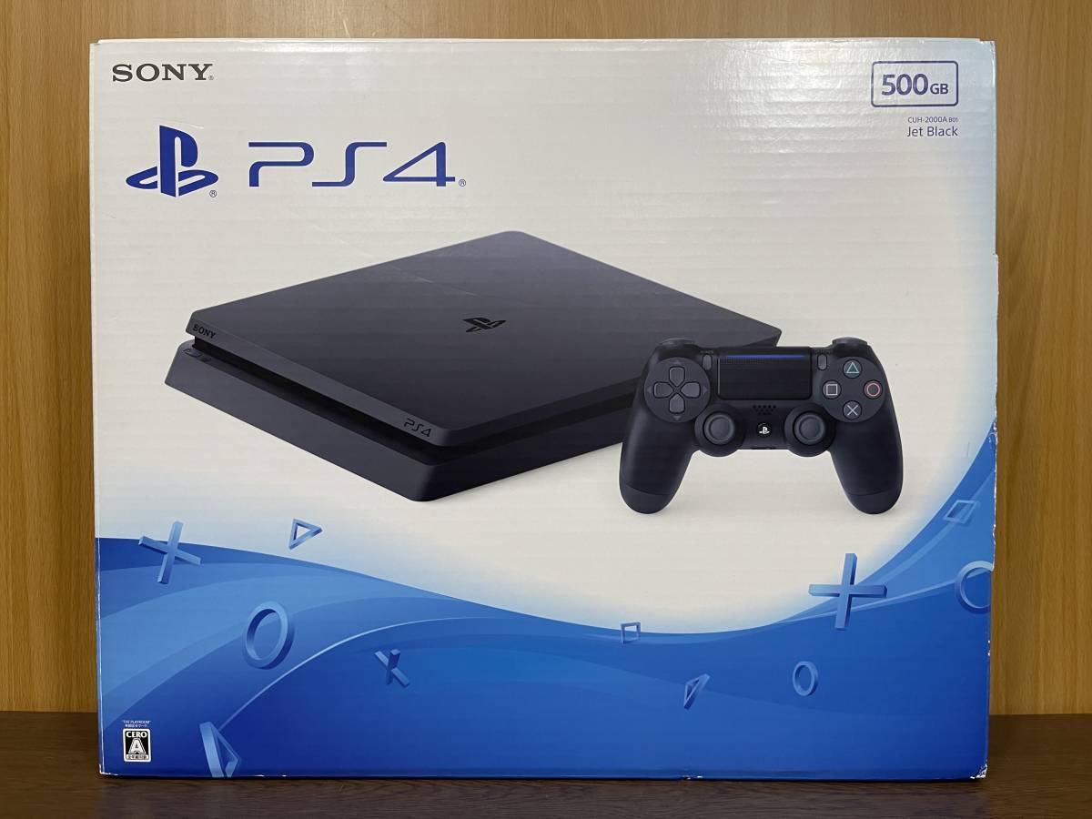 美品PS4 本体CUH-2000Aプレイステーション4このまま遊べるセット 25) □1円～ PlayStation4 ジェット・ブラック 500GB CUH-2000A PS4