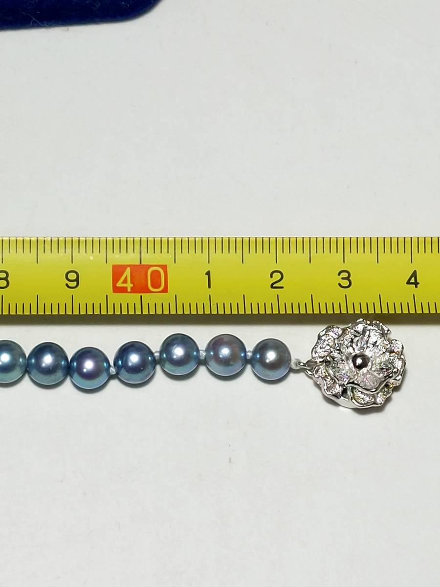 ネックレス パール シルバー925 刻印 SILVER 特濃 パール ネックレス