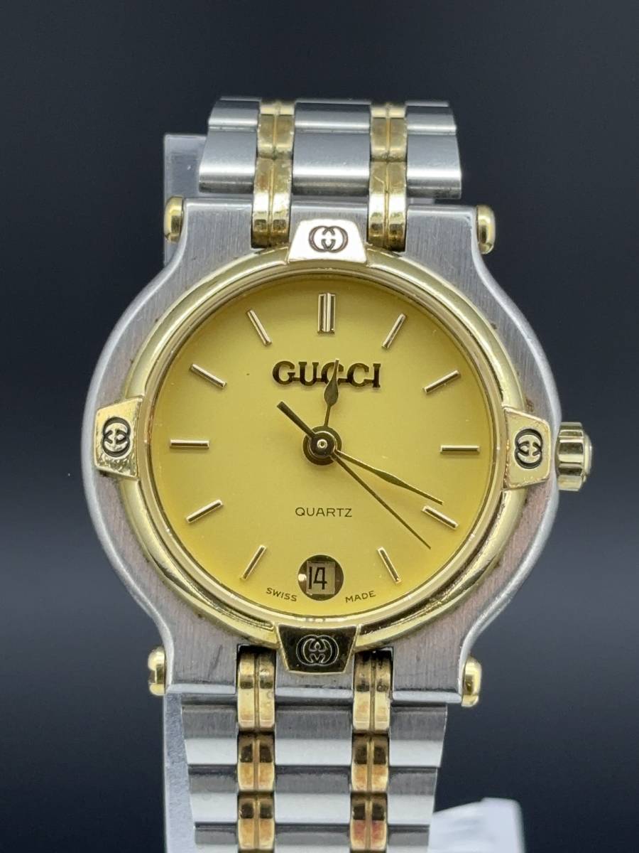 良品 稼働□GUCCI グッチ□バングルウォッチ 腕時計 2047 1L インター