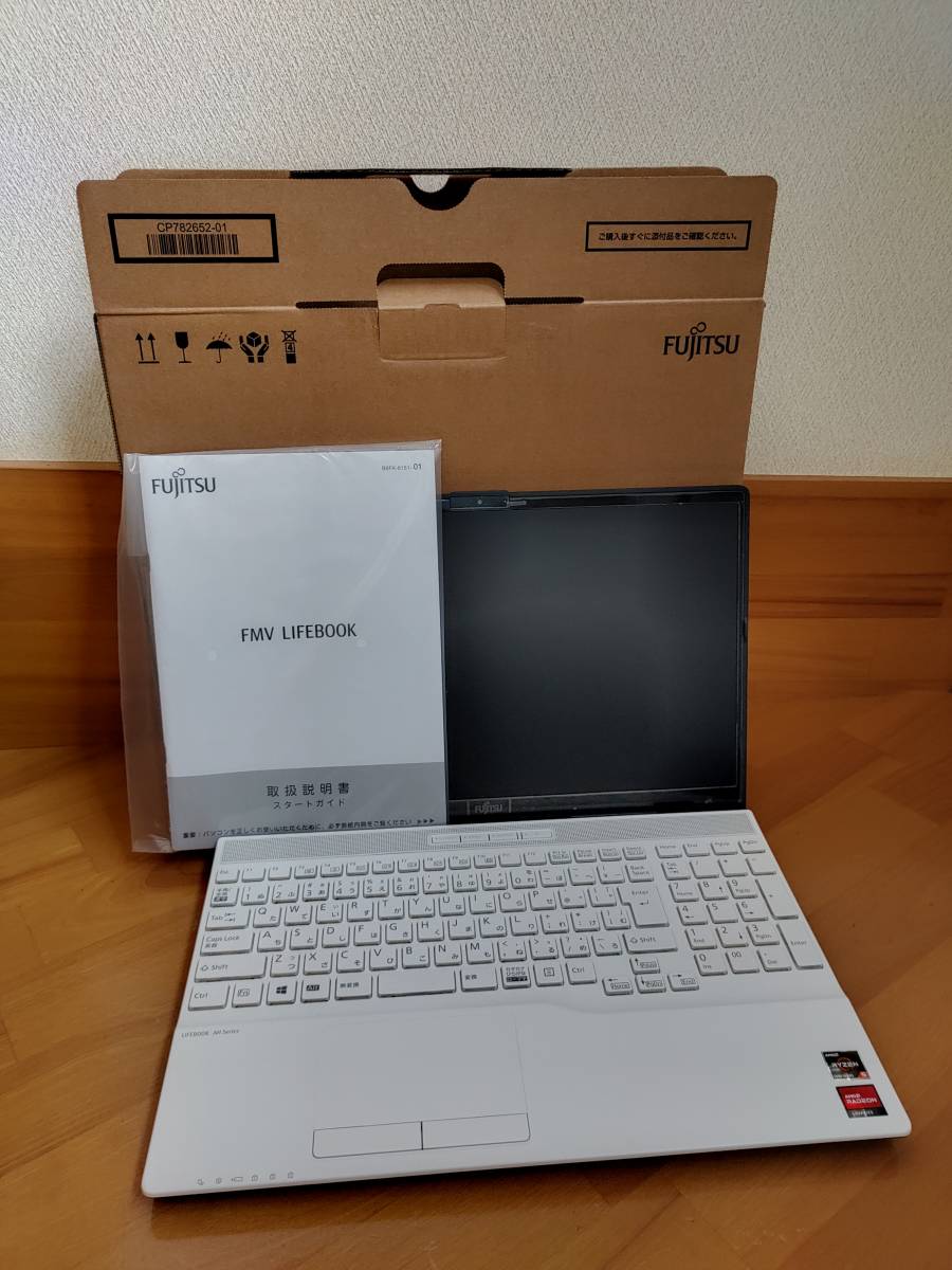 【ほぼ新品:送料2200円】富士通 LIFEBOOK FMVA43F3WG AH43/F3 Ryzen 3/メモリ 16GB/SSD 256GB/15.6型/Win11/office付 22年8月製