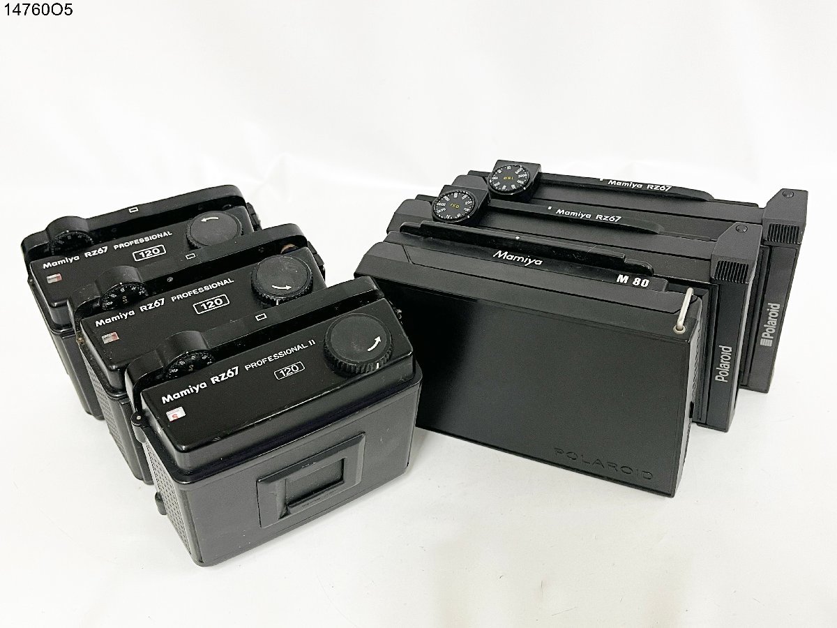 ★Mamiya マミヤ RZ67 RB67 120フィルムホルダー ポラロイドバック 6点 中判 カメラ アクセサリー 14760O5-5