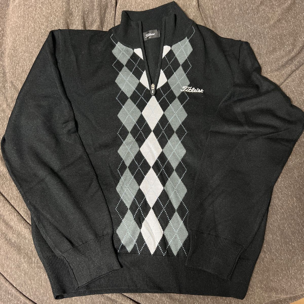 美品 タイトリスト プルオーバーニット LL 黒