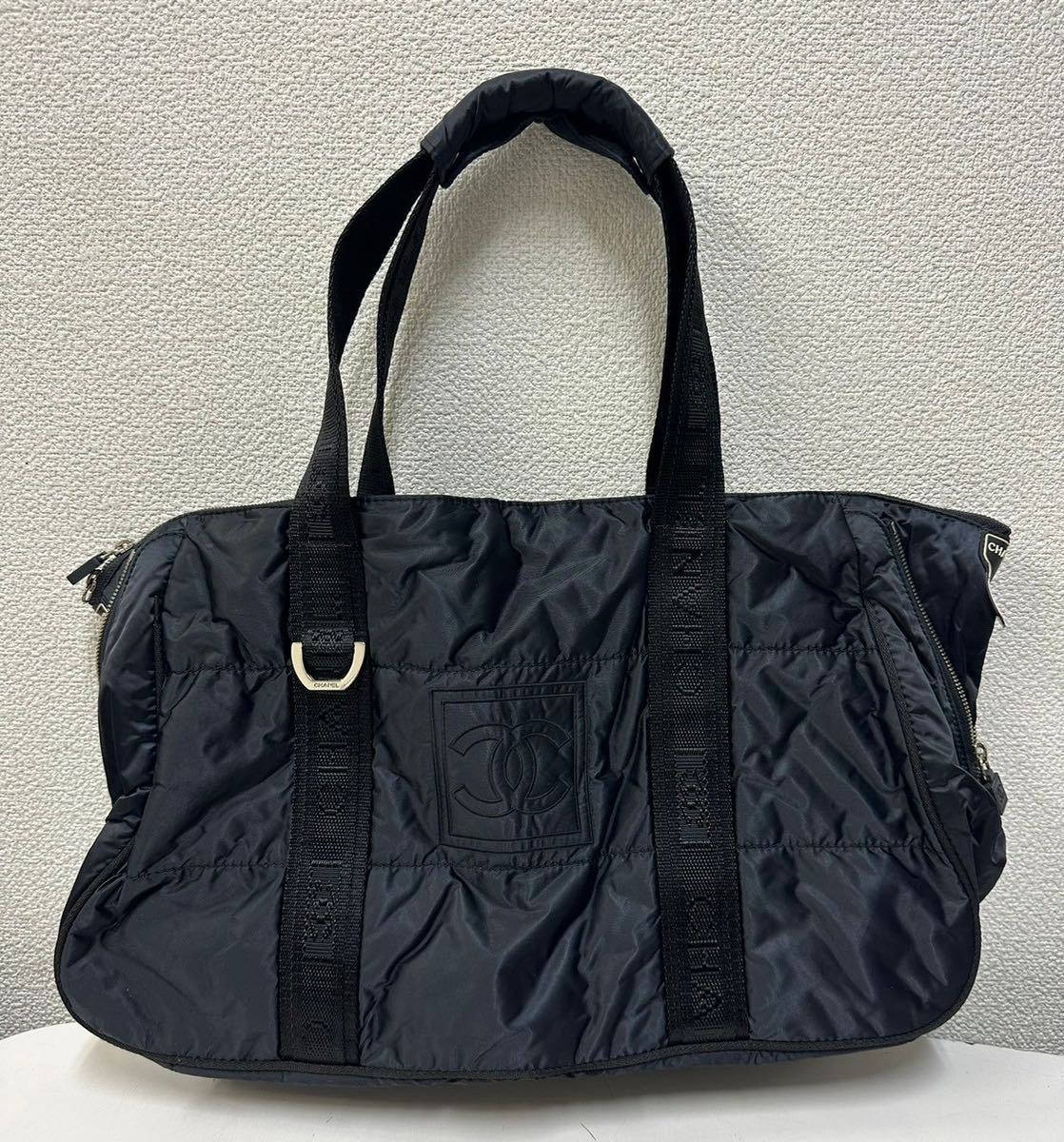 CHANEL シャネル スポーツライン ナイロン ハンドバック トートバッグ