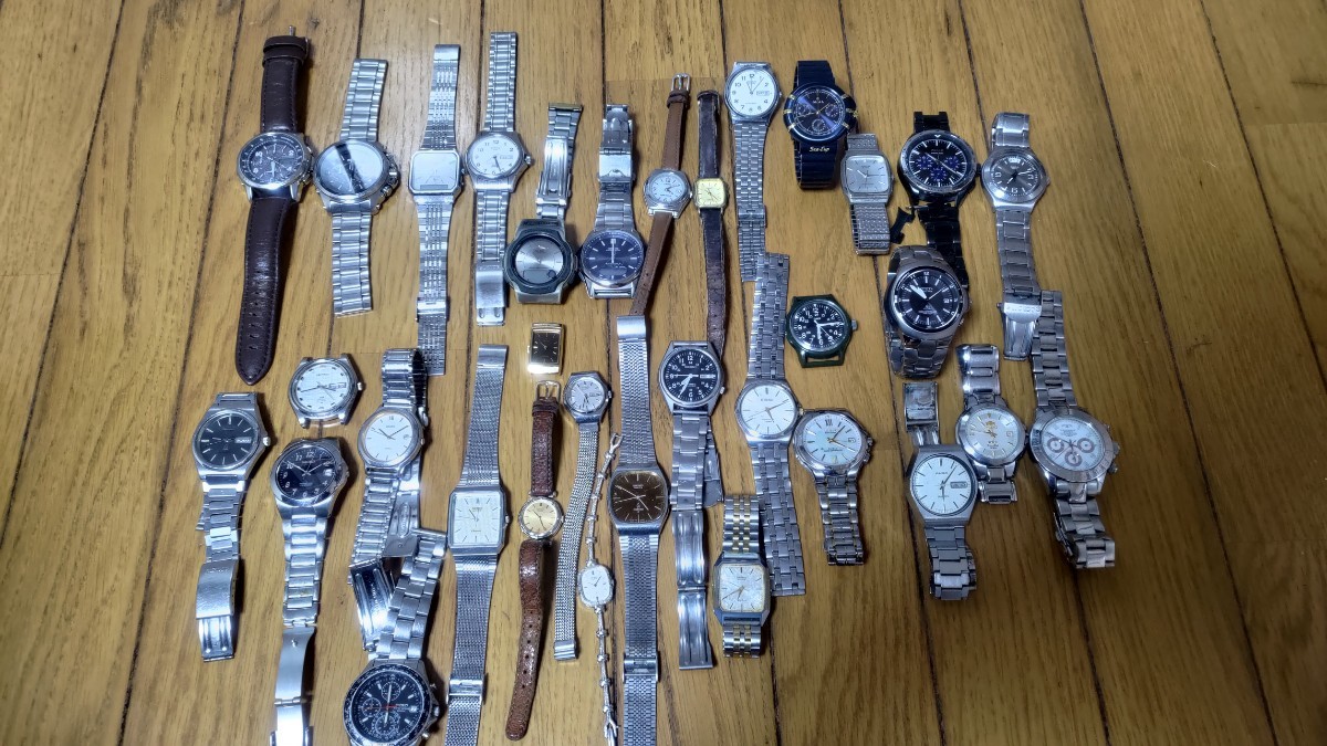 ⑩SEIKO メンズ　腕時計　4点まとめ 1円 正規まとめ 5点 セイコー/カシオなど QZ等 腕時計 メンズまとめ 5