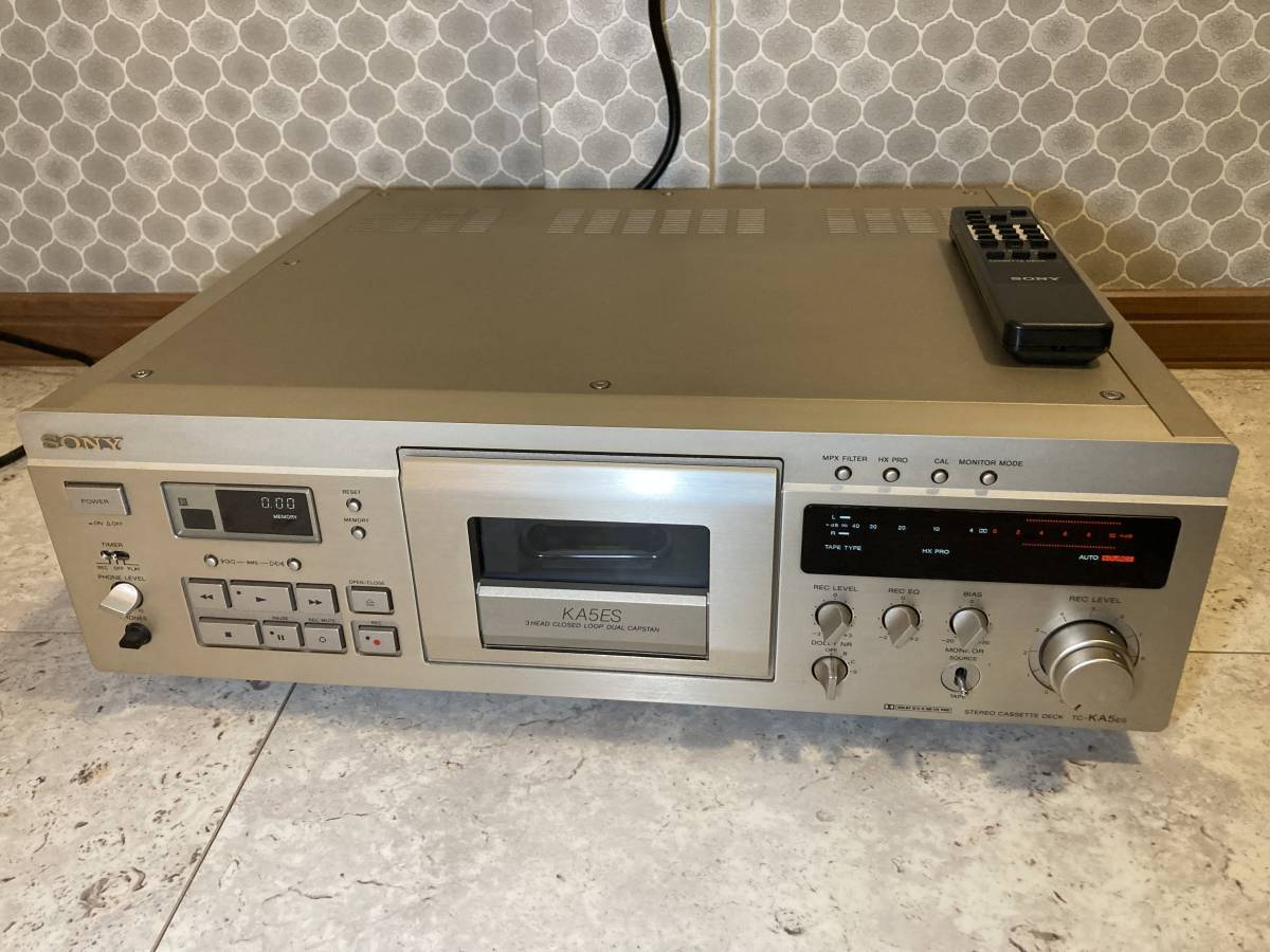 SONY TC-KA5ES リモコン付属 ソニー カセットデッキ 美品SONY TC-KA5ES