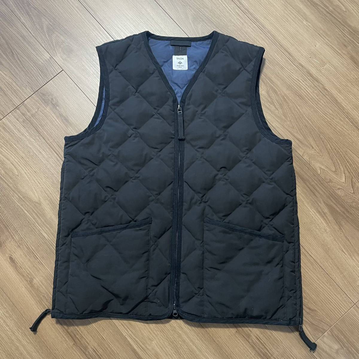 TAION Relume 別注 ダウン ベスト / 黒 ブラック jornal standard フィッシング ミリタリー 古着 united arrows beams baycrews ships 