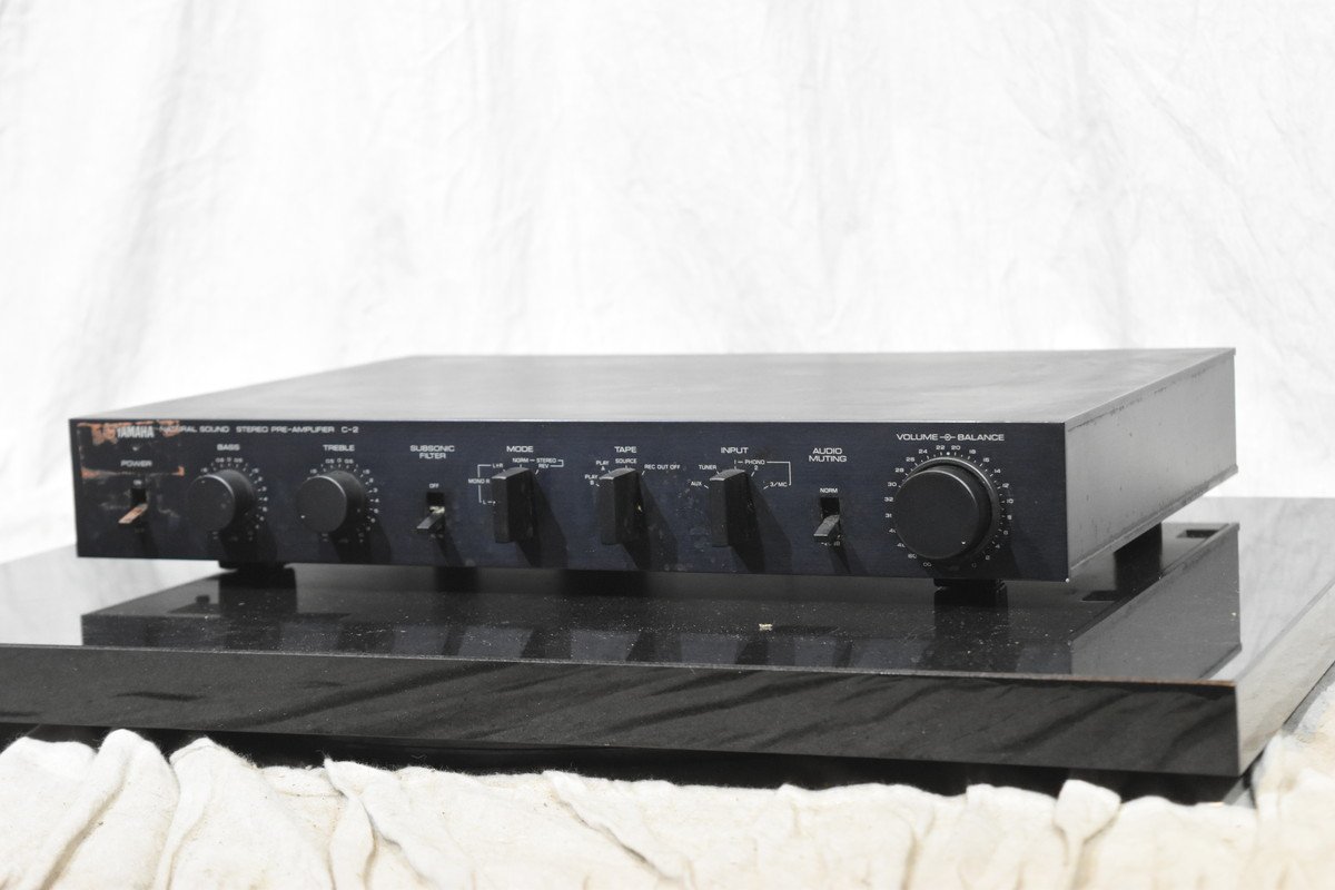 ト滝】YAMAHA C-2a ヤマハ コントロールアンプ プリアンプ 通電のみ