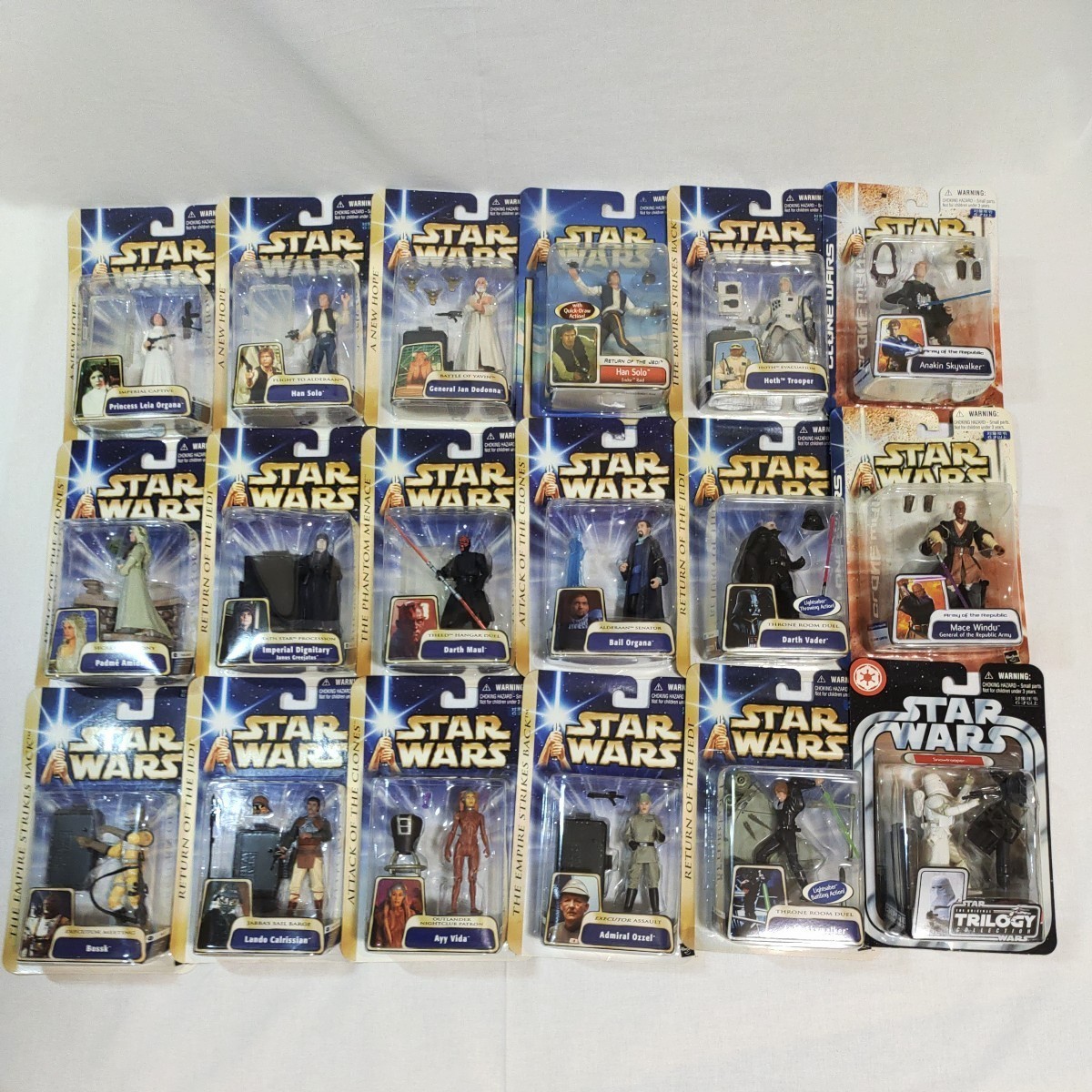スター・ウォーズ ベーシックフィギュア 18体セット①◇未開封品◇