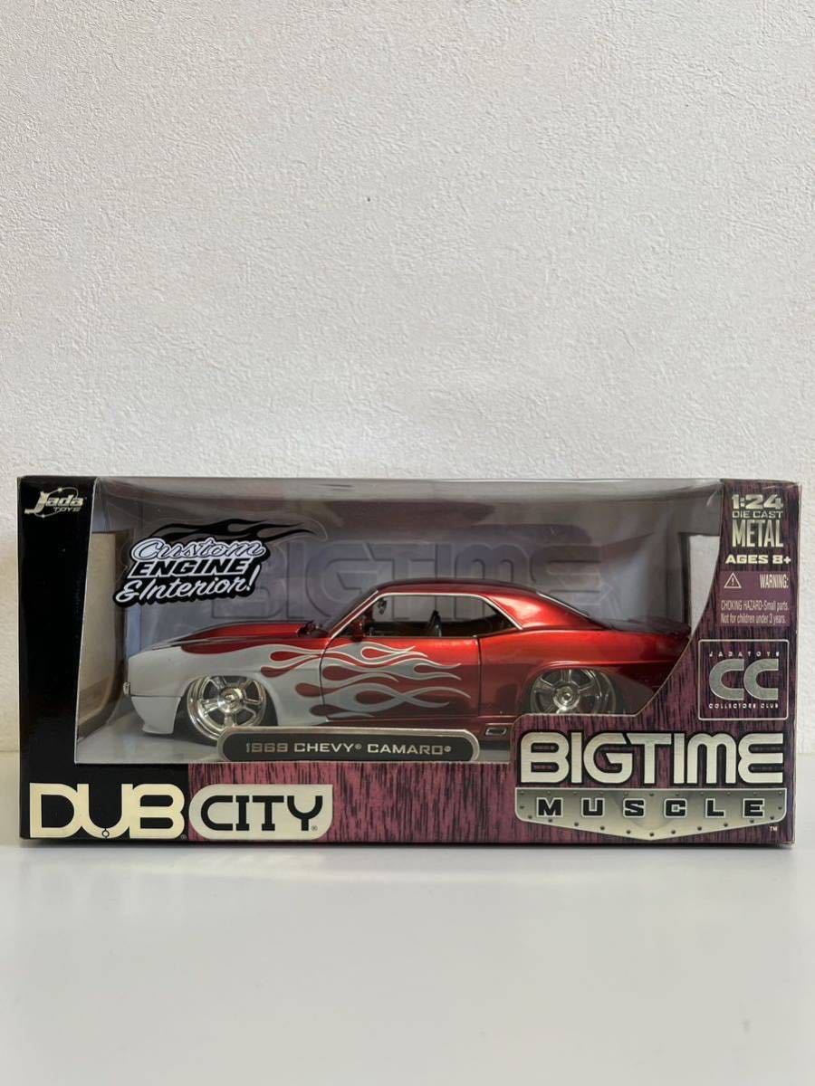 Jada TOYS BIGTIME MUSCLE　'69 CHEVY CAMARO 1/24スケール レッドメタリック