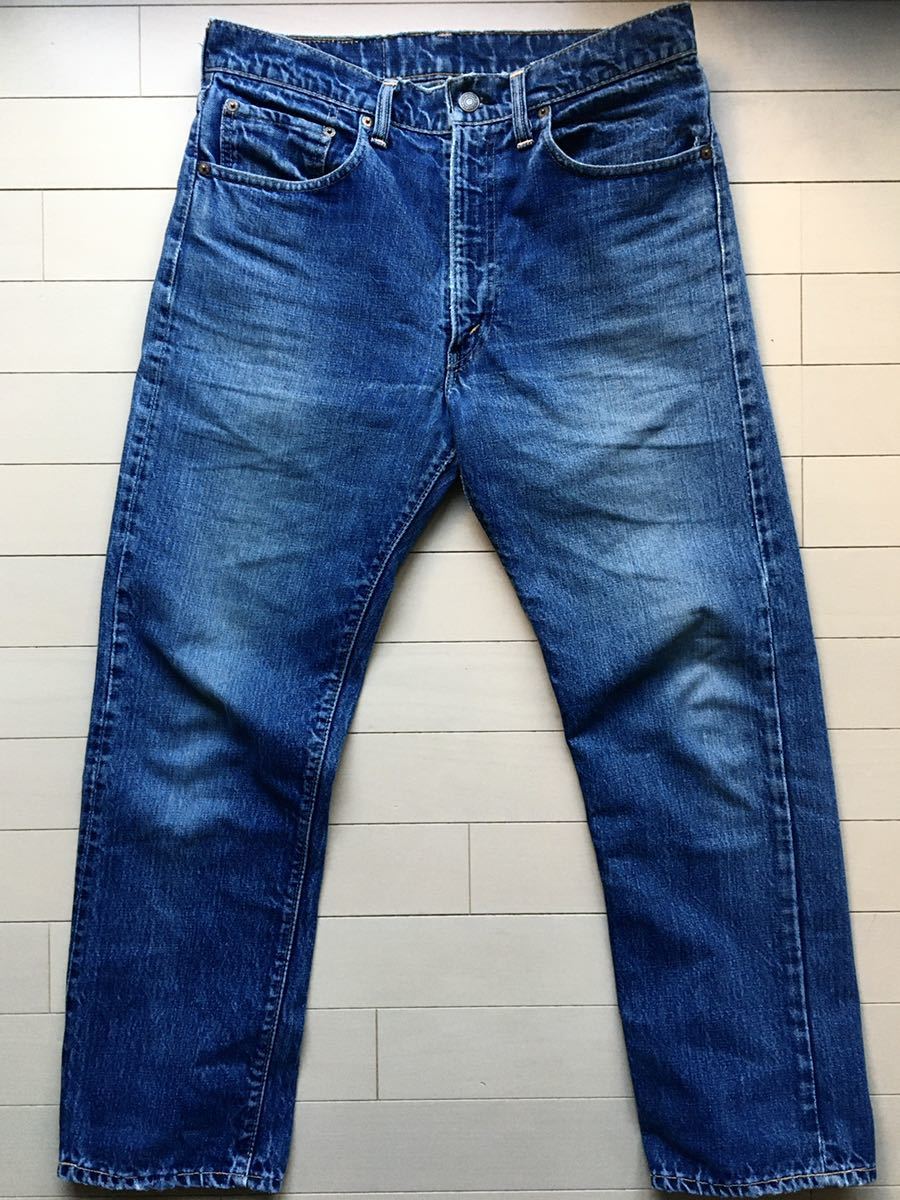 極上】濃紺 BIGE 32×29 505 60年代 LEVIS オリジナル ボタン裏5