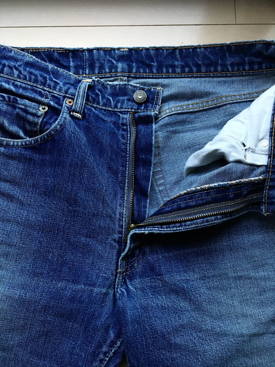 極上】濃紺 BIGE 32×29 505 60年代 LEVIS オリジナル ボタン裏5