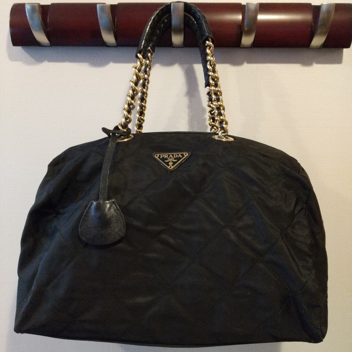 プラダ PRADA キルティング ナイロン ショルダーバッグ バッグ 良品 