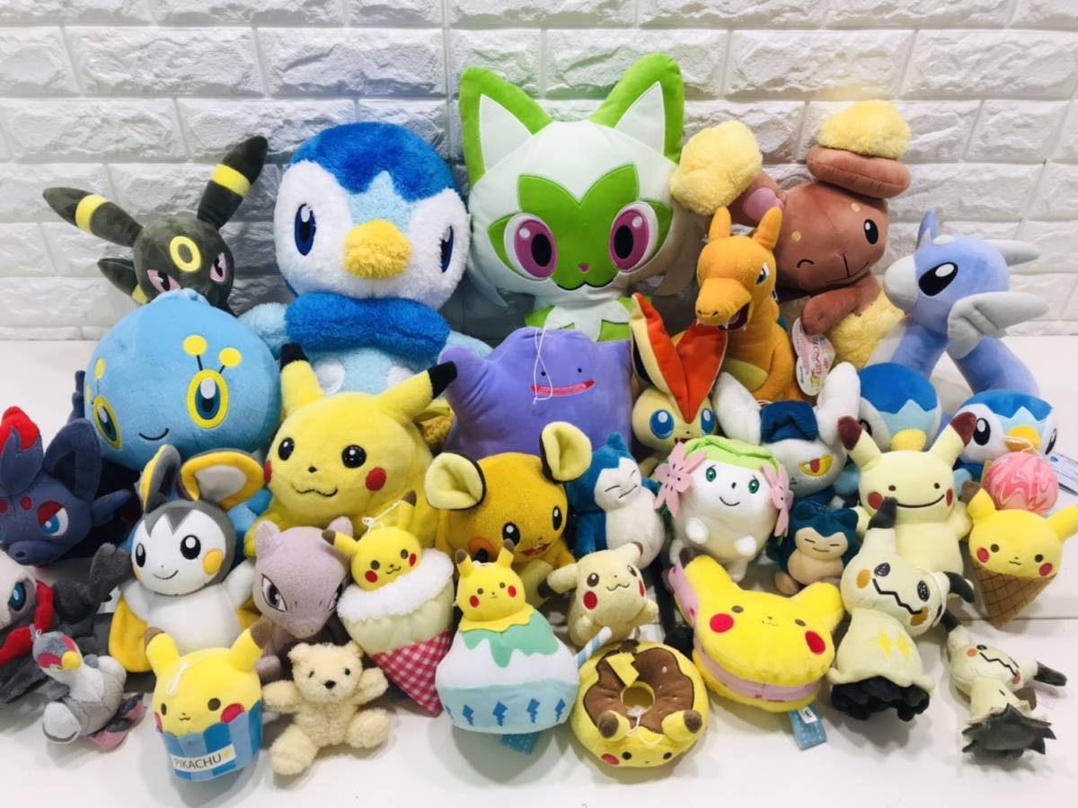 e23★140サイズいっぱい1円～ポケモン ポケットモンスター Pokemon 限定 レア グッズ 雑貨 ぬいぐるみ 大量 当時物 キャラ まとめてセット | ポケットモンスター ポケットモンスターシリーズの30周年記念！歴代パートナー