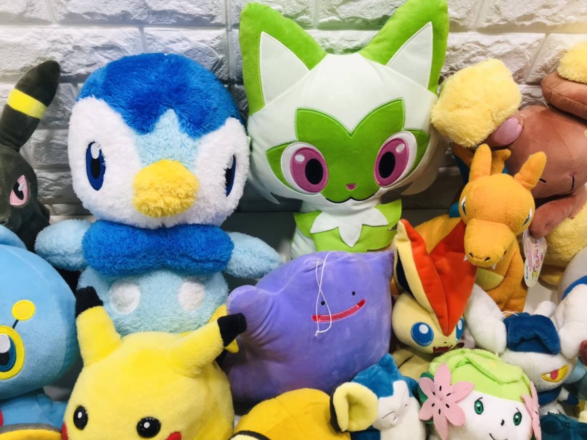 e23★140サイズいっぱい1円～ポケモン ポケットモンスター Pokemon 限定 レア グッズ 雑貨 ぬいぐるみ 大量 当時物 キャラ まとめてセット | ポケットモンスター ポケットモンスターシリーズの30周年記念！歴代パートナー