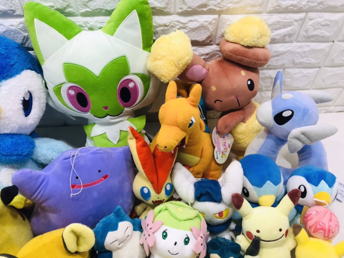 e23★140サイズいっぱい1円～ポケモン ポケットモンスター Pokemon 限定 レア グッズ 雑貨 ぬいぐるみ 大量 当時物 キャラ まとめてセット | ポケットモンスター ポケットモンスターシリーズの30周年記念！歴代パートナー