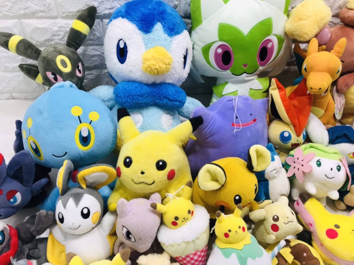 e23★140サイズいっぱい1円～ポケモン ポケットモンスター Pokemon 限定 レア グッズ 雑貨 ぬいぐるみ 大量 当時物 キャラ まとめてセット | ポケットモンスター ポケットモンスターシリーズの30周年記念！歴代パートナー