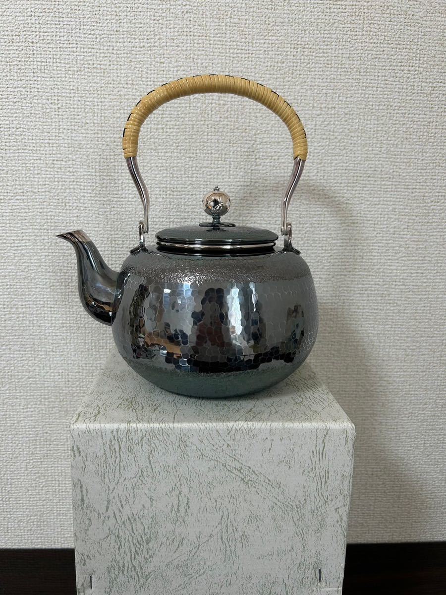 いぶし銀 銀瓶 燻銀 湯沸 煎茶道具 「いぶし銀+急須」の落札相場・落札