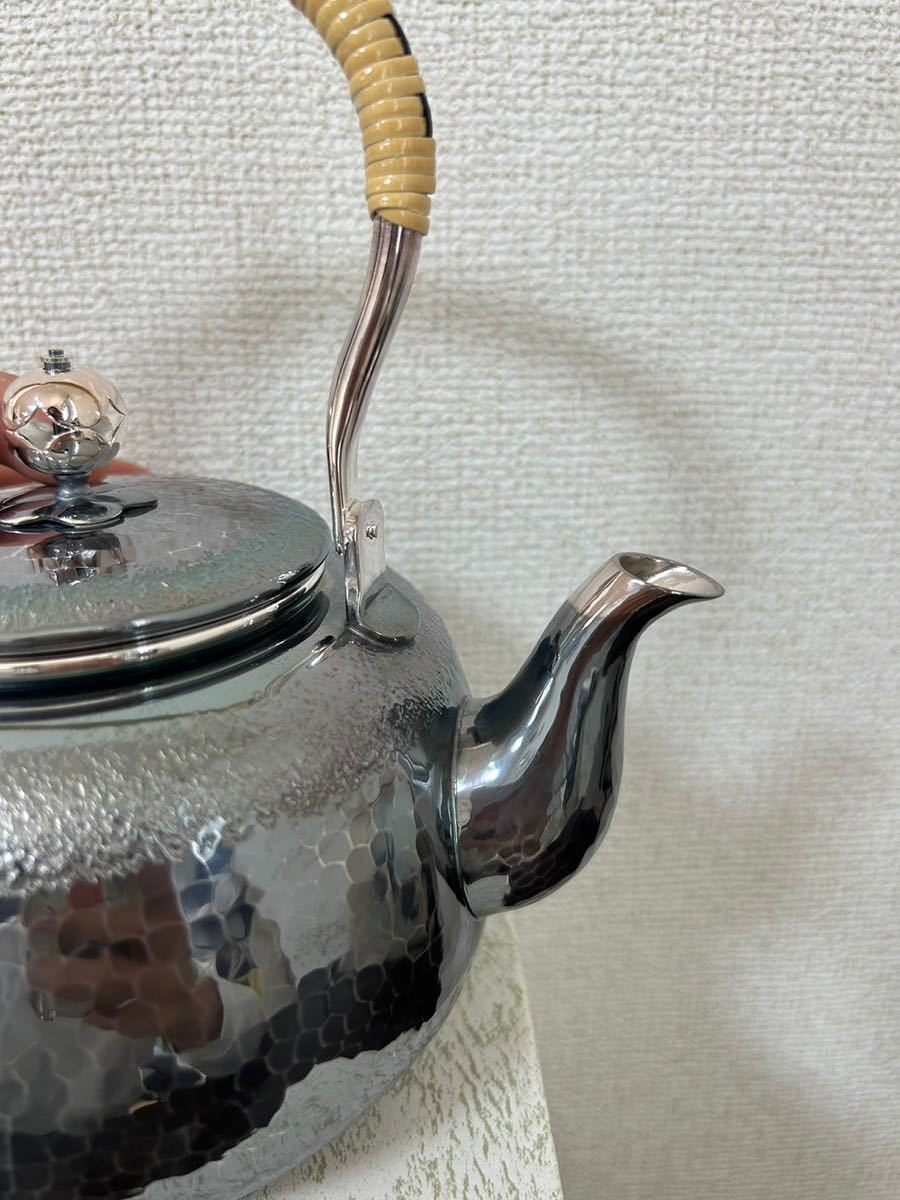 いぶし銀 銀瓶 燻銀 湯沸 煎茶道具 「いぶし銀+急須」の落札相場・落札