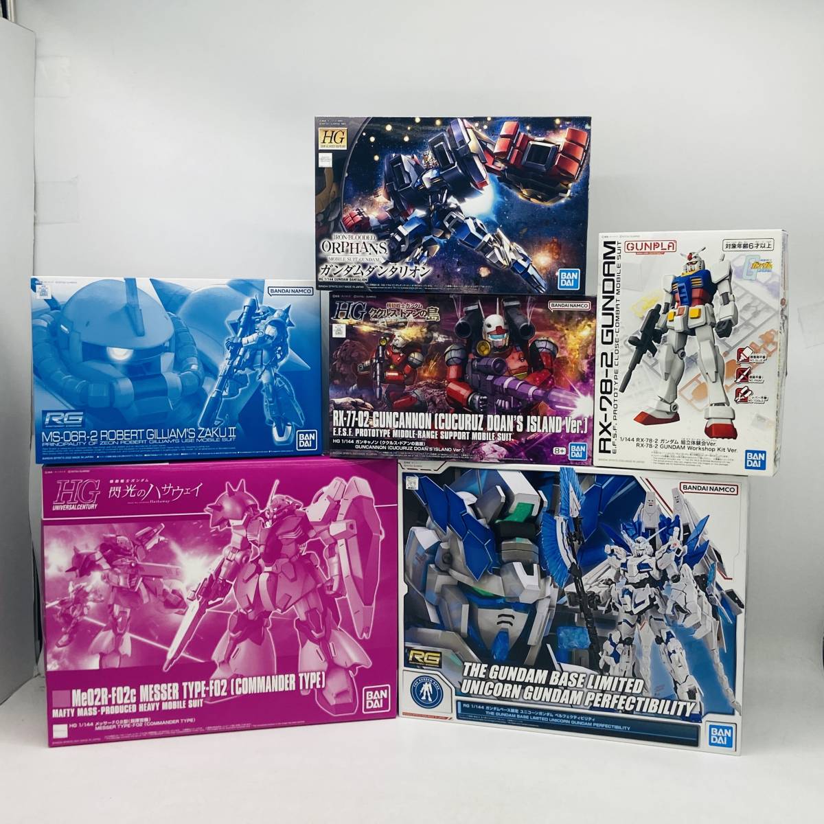 22542) □ ガンプラ【未組立】6点セット メッサー/ペルフェクティ 