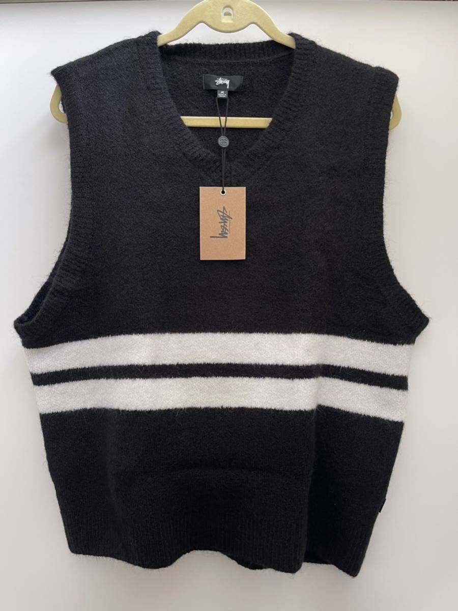 stussy スチューシー　ニットベスト　brushed mohair vest