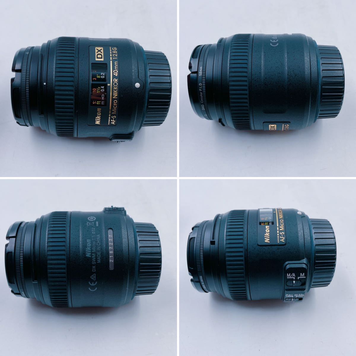 11A66 Nikon ニコン カメラレンズ micro NIKKOR DX AF-S 40mm 1:2.8G 元袋
